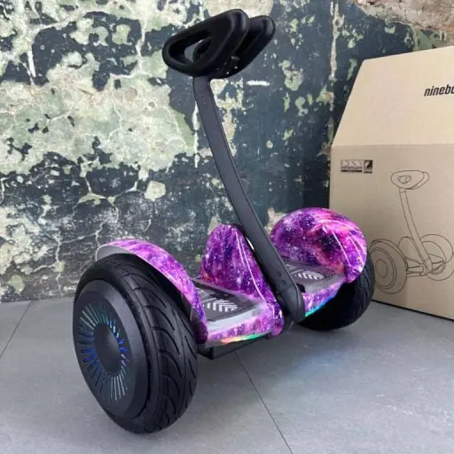 Гироскутер Ninebot Mini С Ручкой Фиолетовый космос - фото 2