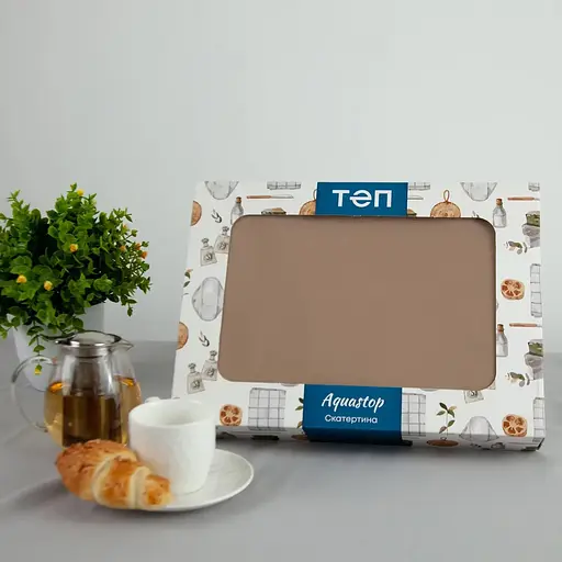 Скатерть ТЕП Aquastop водоотталкивающая Sand 140x180 см (С-04190_29827) - фото 5