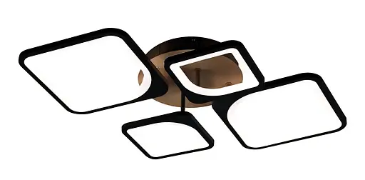 Люстра светодиодная потолочная 6106-4 BK 62W - фото 4