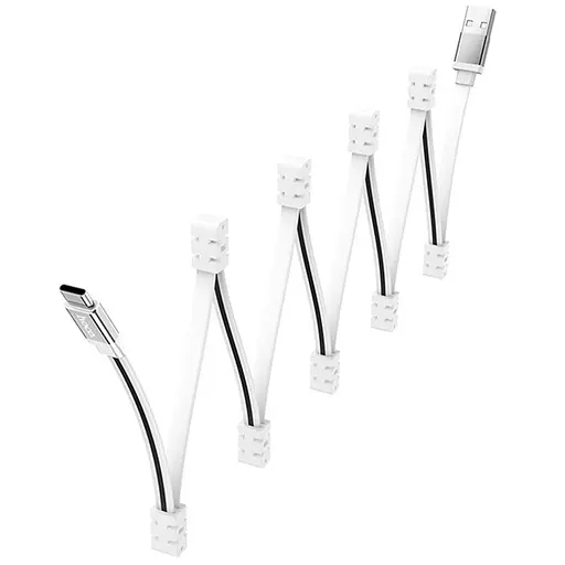 Дата кабель Hoco U103 Magnetic Absorption USB to Type-C (1m) White - фото 2