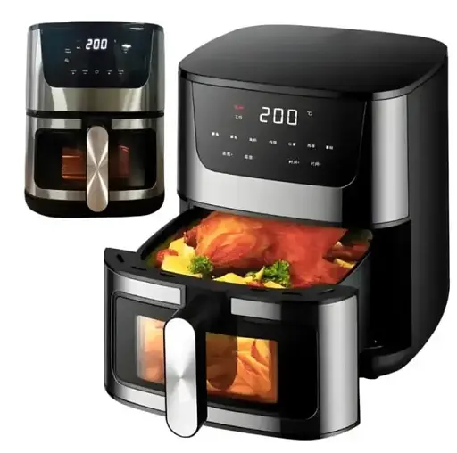 Аэрогриль Rainberg RB 2268 4200W аэрофритюрница безмасляная для приготовления без масла с регулировкой температуры 8 л