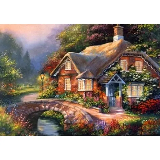 Алмазна вишивка на підрамніку 40 * 50 см повна викладка Ехо літа 40 * 50 см - фото 1