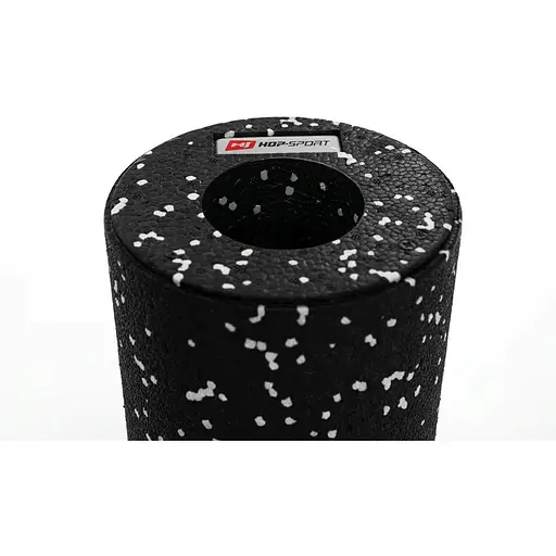 Роллер массажер (валик, ролик) Hop-Sport гладкий EPP 33см HS-P033YG черно-белый - фото 7