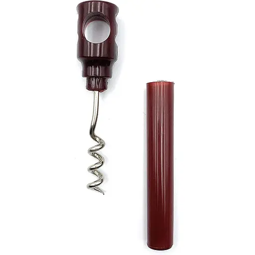 Штопор гвинтовий розбірний кишеньковий, Kitchen Master Червоний 84261 - фото 5