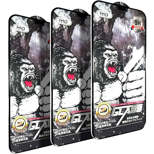 Захисне скло DK для Apple iPhone 12/12 Pro Full Glue 3D MO King Kong 019466 black 3 шт.
