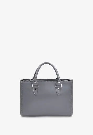 Жіноча шкіряна сумка Fancy сірий краст - фото 5