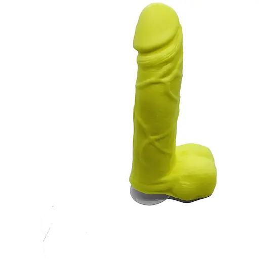 Крафтове мило-член із присоскою Чистий Кайф Yellow Size M