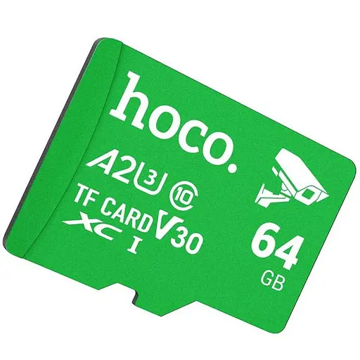 Карта пам'яті Hoco microSDXC Class 10 - 64GB без адаптера Green - фото 2