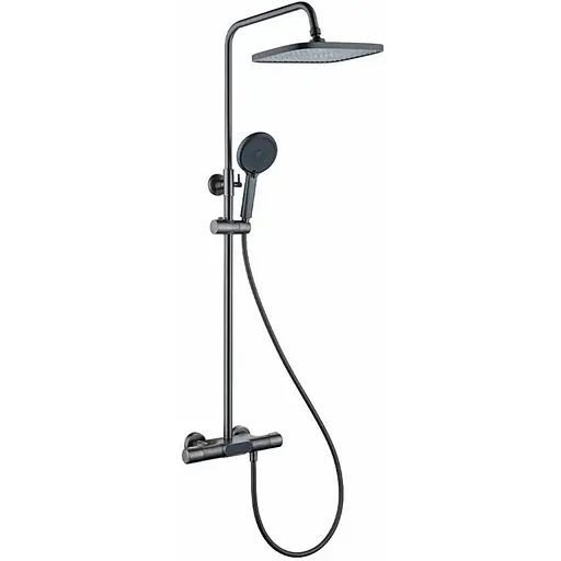 Душова система Platinum з термостатом NES892 графіт, Графіт - фото 1