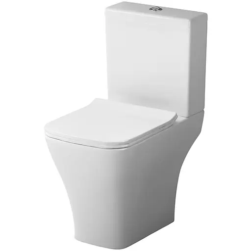 Унитаз-компакт Damixa Titan безободковый с сиденьем микролифт белый DX78C8600SC, Белый - фото 1