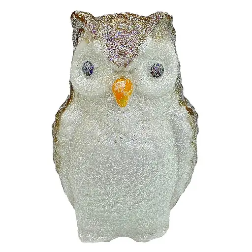 Ялинкова іграшка MIS LT Сова 6,5х6х10 см коричневий - фото 1