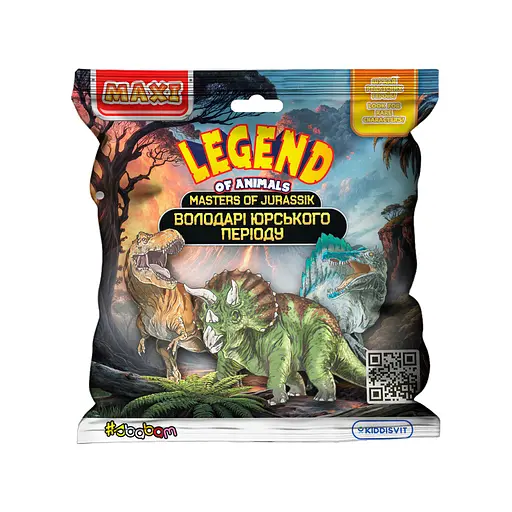 Дисплей стретч-игрушка #sbabam Legend of animals Макси - Обладатели Юрского периода 12 шт. (106/CN23-CDU) - фото 1