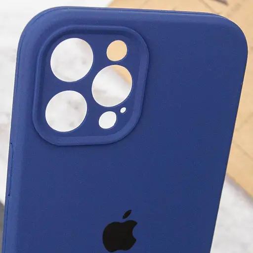 Чохол Epik Silicone Case Full Camera Protective AA для Apple iPhone 12 Pro 6.1 Синій/Deep navy - фото 6