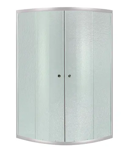 Набор Lidz Душевая кабина Latwa SC80x80.SAT.HIGH.FR полукруглая, стекло Frost 4 мм + Душевой поддон Kapielka ST80x80x41, с панелью - фото 2