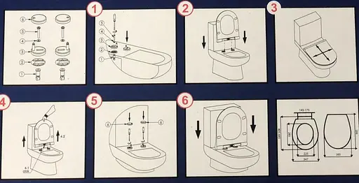 Сидение для унитаза с микролифтом дюропласт антибактериальное Genesis NKP 0401 Soft Close+Quick Release - фото 8