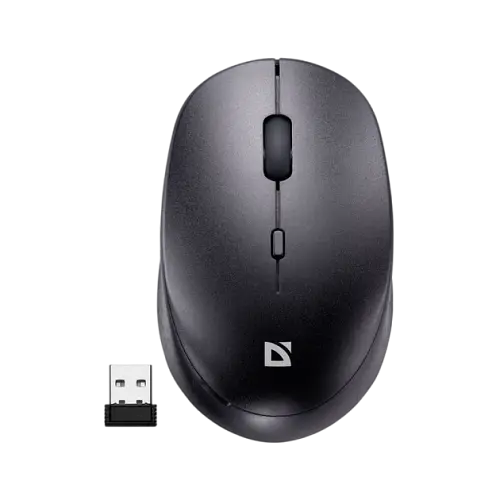 Миша бездротова Defender Auris MB-027 Silent Black (52027)