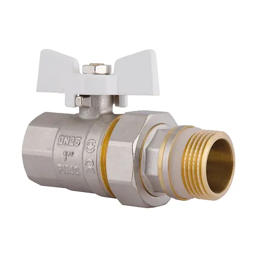 Кран кульовий з американкою SD з антипротіканням прямий 1"зв PN40 SD900NW25PN40 - фото 2