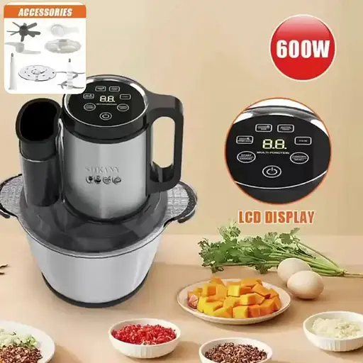 Многофункциональный блендер измельчитель Sokany SK-06035 LCD дисплей 900Вт 3.5л - фото 2