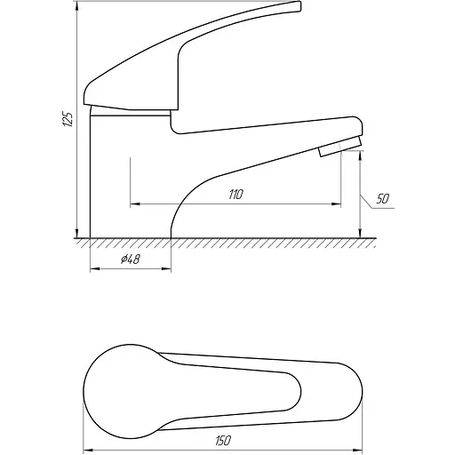 Смеситель для раковины Globus Lux Solly GLSO-0101 - фото 4