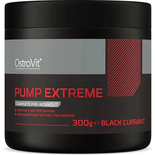 Предтреник OstroVit Pump Extreme Black currant 300 г - фото 1