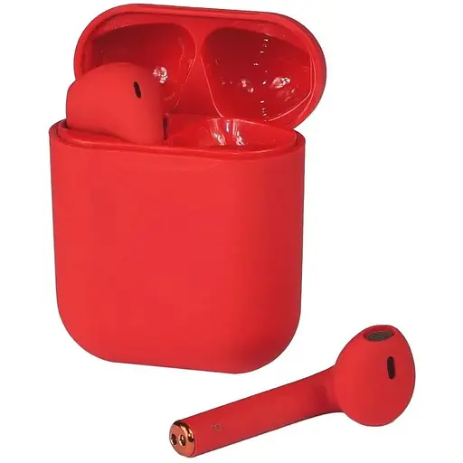 Беспроводные наушники V11 TWS красные