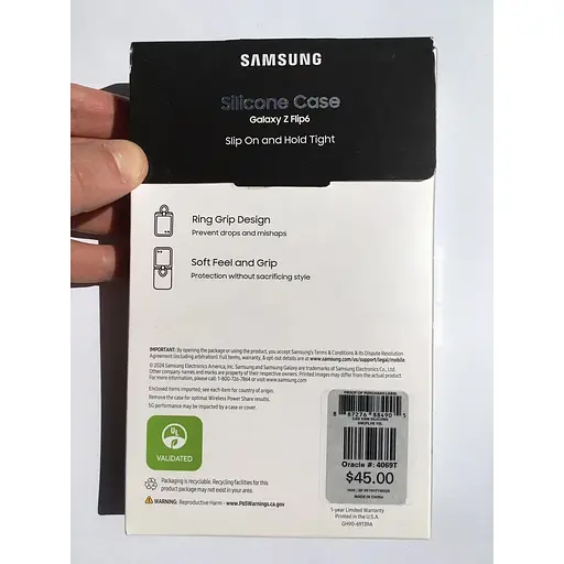 Оригінальний силіконовий чохол із кільцем Samsung Silicone Case для Galaxy Flip6 Yellow EF-PF741TYEGUA - фото 3