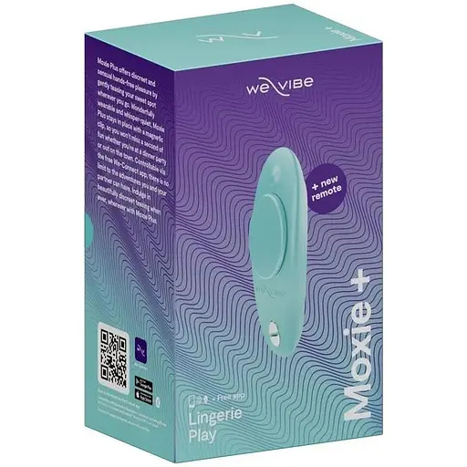 Смарт-вібратор у трусики We-Vibe Moxie+ Aqua пульт ДУ - фото 3