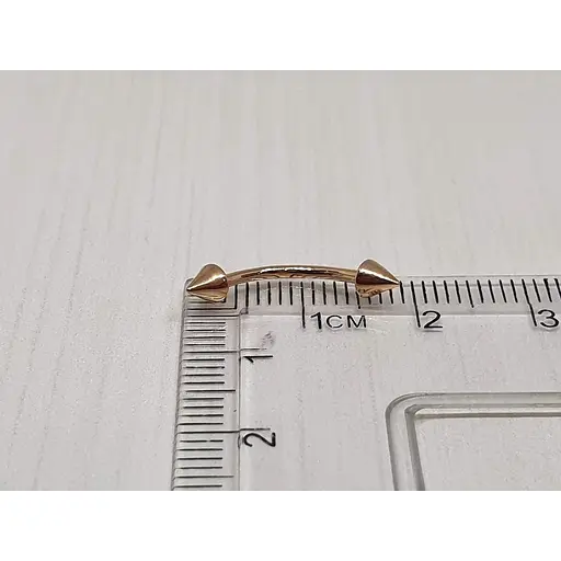 Золота сережка-пірсинг Dear в брову. 7015 - фото 3