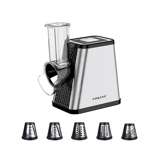 Подрібнювач овочів 5в1 Sokany SK-06029 овочерізка 800Вт з 5 насадками - фото 1