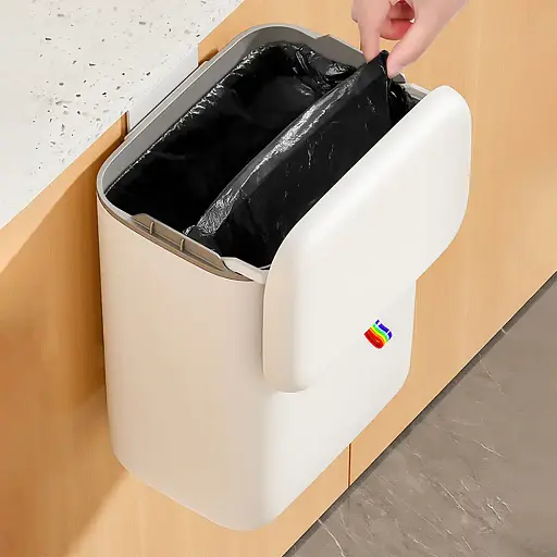 Ведро для мусора Joybos C2 кухонное навесное 5 л (JBS-LJT-S04A2-JWT) - фото 4