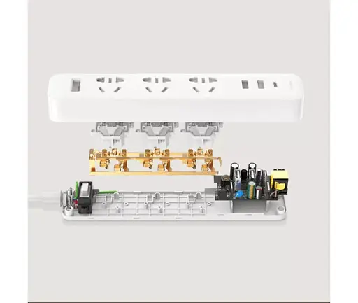 Мережевий подовжувач Mi Power Strip 20W Fast Charge (3 sockets +2 USB + 1 TypeC) - фото 3