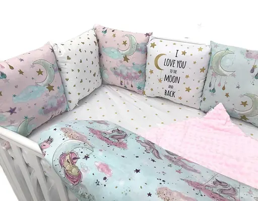 Дитячий набір Moontime у ліжечко "Єдинороги" - фото 2