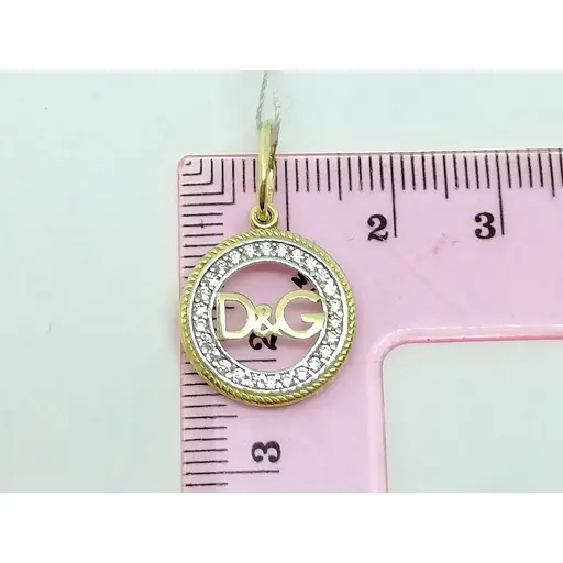 Золота підвіска Столична Ювелірна Фабрика з фіанітами. 423224Ж - фото 4