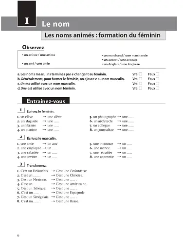 Les 500 Exercices de Grammaire. Livre + corrigés intégrés A1 - фото 6