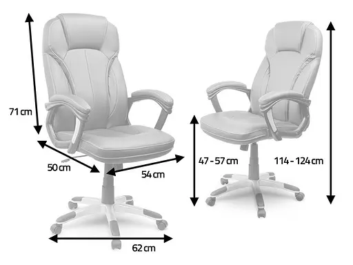 Кожаное офисное кресло Eago EG-222 коричневое - фото 5