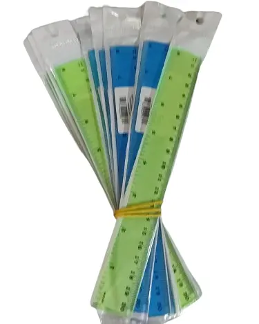 Лінійка прозора, Х, 200 мм, 10 шт. в упаковці