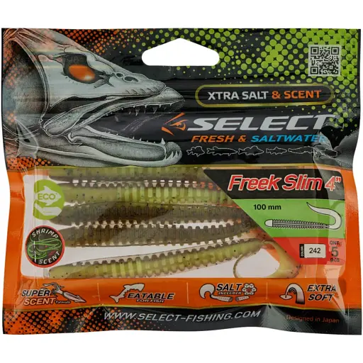 Силікон Select Freek Slim 4" #242 (5 шт/уп) - фото 2