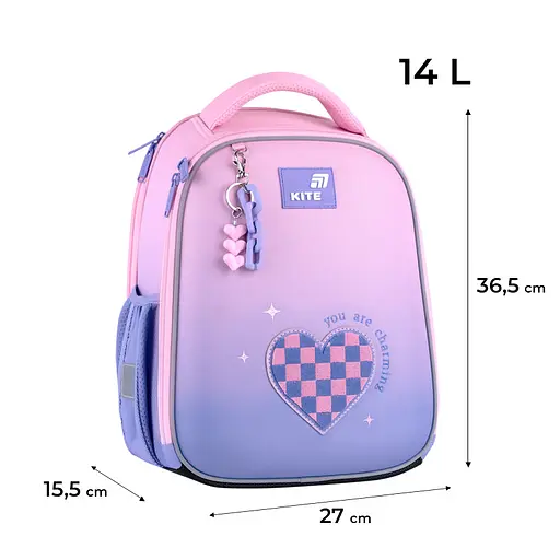 Рюкзак школьный каркасный Kite Education Charming (K26-555S-4) - фото 18