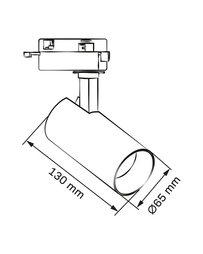 Трековий світильник Goldlux 329066 Shark LED 1x20W 4000K 1700Lm IP20 чорний - фото 3