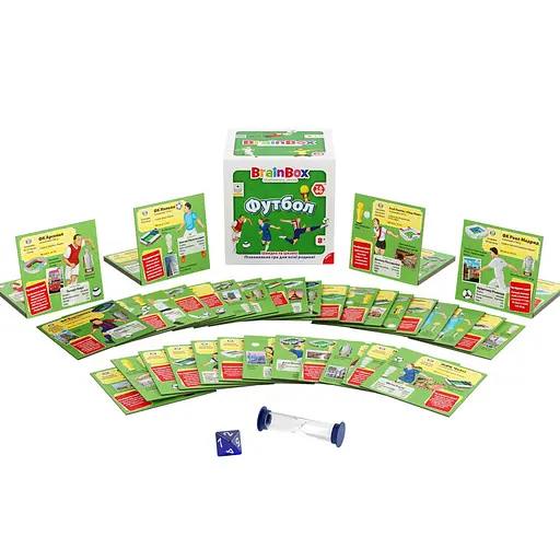 Карткова гра Brainbox Футбол YaGo BZZBRFB02UA 55 карток 1 гральний кубик - фото 5