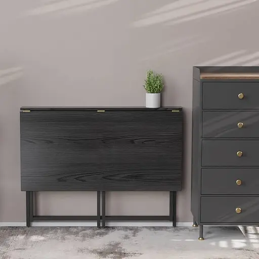 Розкладний стіл Моріс Ferrum-decor 750x1000x600 Чорний метал ДСП Сосна Кембра 16 мм (FRD-104671) - фото 6