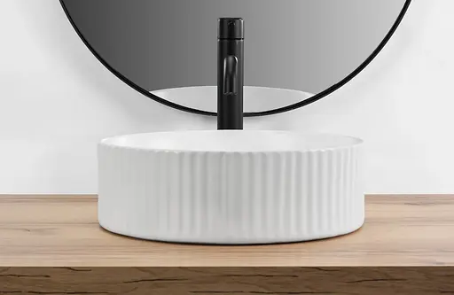 Умивальник Rea Delia white накладний REA-U0601, Білий - фото 8