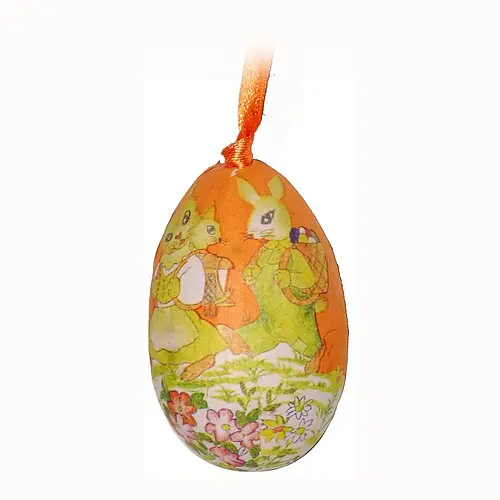 Пасхальный декор яйцо декоративное подвесное - фото 1