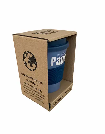 Эко-кружка термокружка Becher to go для кофе и чая из волокон бамбука 350 мл - фото 3