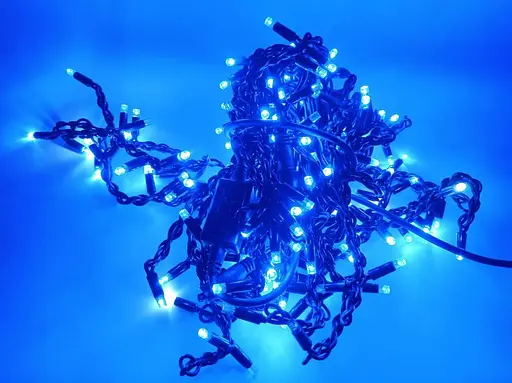 Гирлянда уличная A-plus Бахрома Wp Ice 180L Черный Провод Мерцание Синий Свет 5 М 165-Cl146B - фото 3