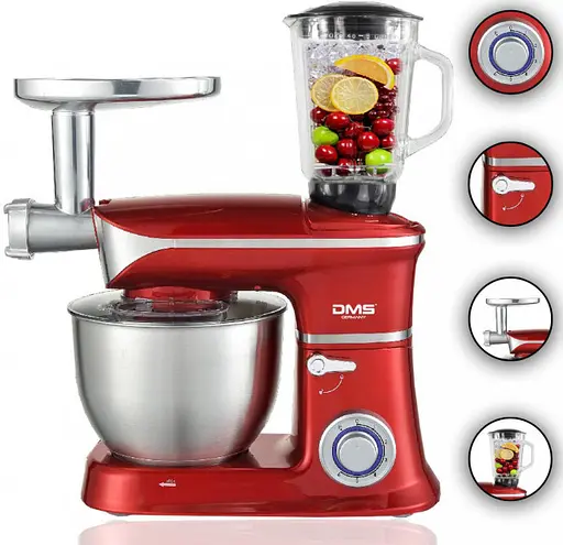 Кухонная машина DMS 3 в 1 1900 W Red - фото 2