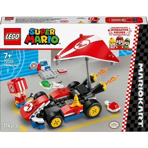 Уценка. Конструктор LEGO Super Mario Mario Kart - Standard Kart 174 детали (72032)