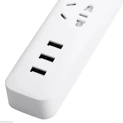 Мережевий фільтр Xiaomi Mi Power Strip White (3 розетки + 3 USB) (6934177700866) - фото 1