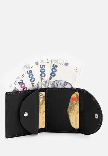 Кожаный кошелек 2.2 черный - фото 6