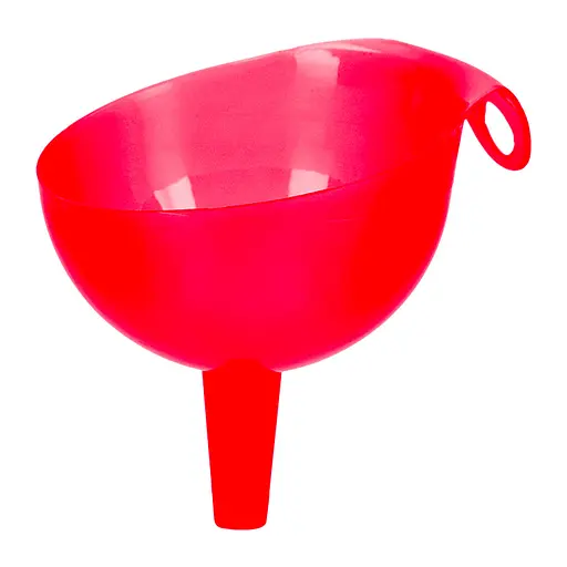 Лейка сливная воронка пластмассовая на банку, Kitchette Красный 84522 - фото 1